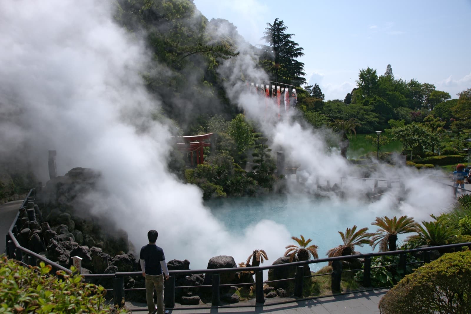 Umi Jigoku ("Sea Hell"), one of Beppu's vividly colored hot springs, Oita Prefecture