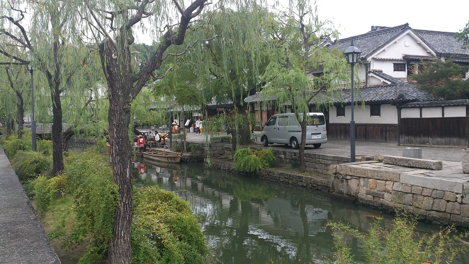 Willows along the canal in Kurashiki's historical quarter