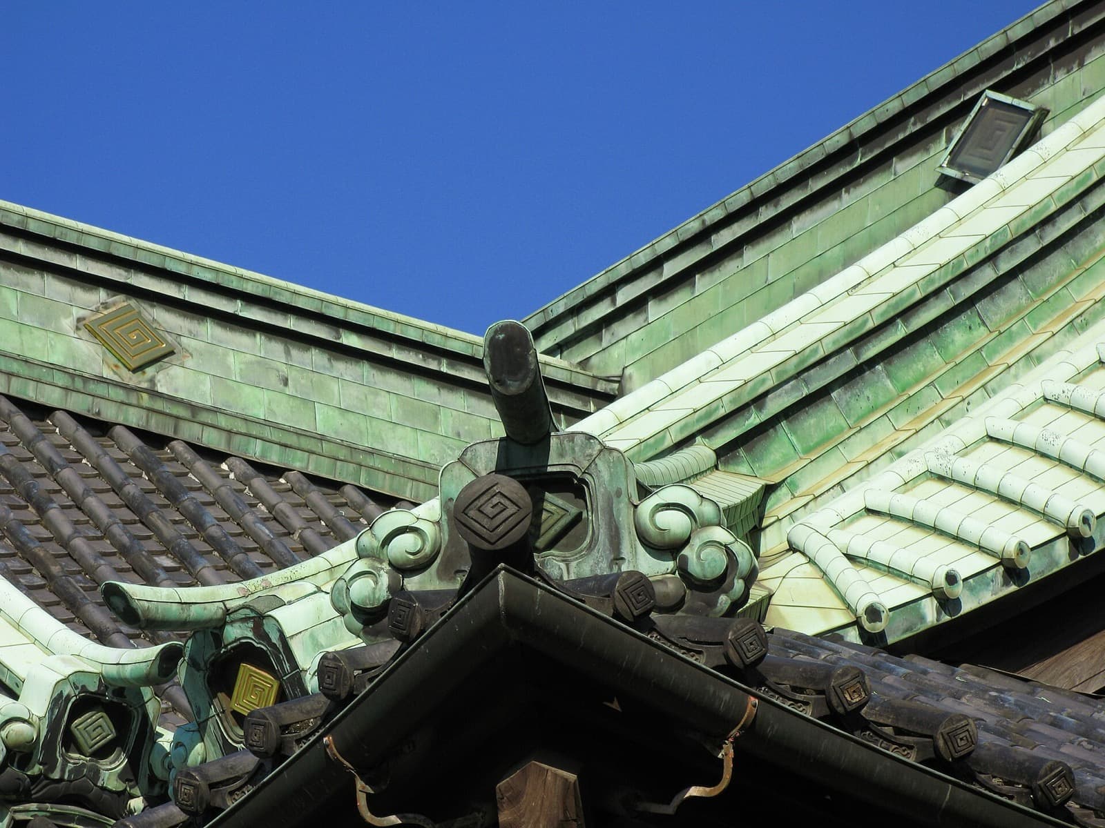 The roof of Shibamata Taishakuten temple in Tokyo