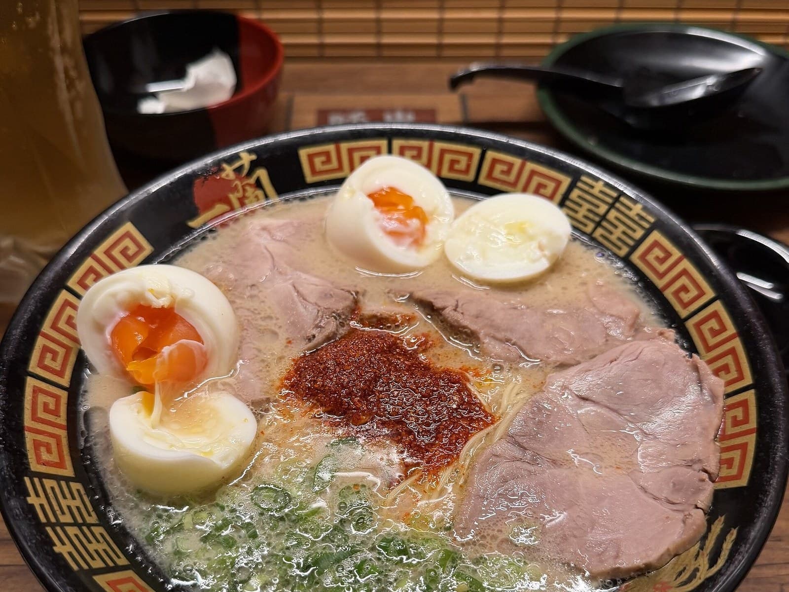Ichiran tonkotsu ramen bowl in Tokyo